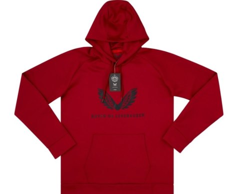 Bluza Bayer 04 Leverkusen z kapturem Castore 3XL Czerwona Bluza Bayer 04 Leverkusen z kapturem Castore 3XL Czerwona
