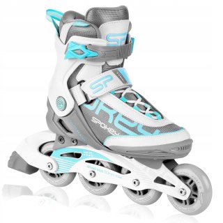 Łyżworolki Spokey Prime Pro r. 39 turkusowo-białe