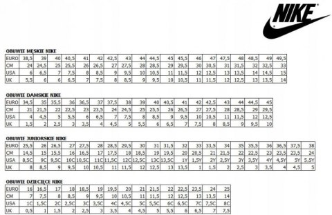 Nike buty sportowe tkanina czarny rozmiar 38
