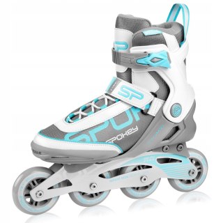 Rolki Spokey Prime Pro rozmiar 40 biało-turkusowe