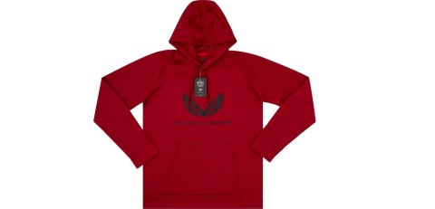 Bluza Bayer 04 Leverkusen z kapturem Castore 3XL Czerwona Bluza Bayer 04 Leverkusen z kapturem Castore 3XL Czerwona