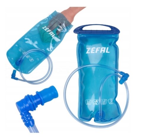 Bukłak na wodę z rurką i ustnikiem Zefal Bladder, do plecaka, 2 L