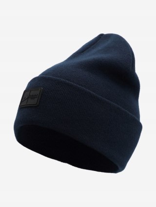 Czapka Zimowa Ciepła 100% akryl UNIWERSALNA one size granatowa