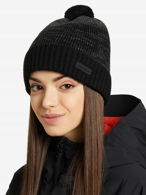 Czapka zimowa OCIEPLANA czarna Akryl Wełna damska męska z pomponem ONE SIZE Czapka zimowa OCIEPLANA czarna Akryl Wełna damska męska z pomponem ONE SIZE