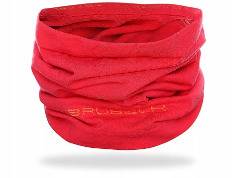 Komin unisex BRUBECK wełniany malinowy L/XL