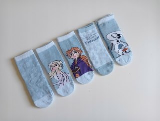 Skarpetki Bawełniane Disney Frozen Dla Dzieci 5 par