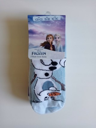 Skarpetki Bawełniane Disney Frozen Dla Dzieci 5 par
