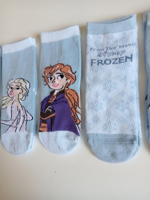 Skarpetki Bawełniane Disney Frozen Dla Dzieci 5 par Skarpetki Bawełniane Disney Frozen Dla Dzieci 5 par