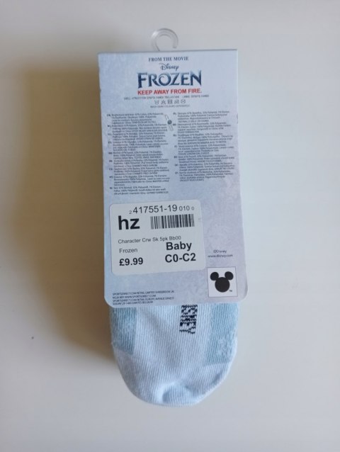 Skarpetki Bawełniane Disney Frozen Dla Dzieci 5 par Skarpetki Bawełniane Disney Frozen Dla Dzieci 5 par