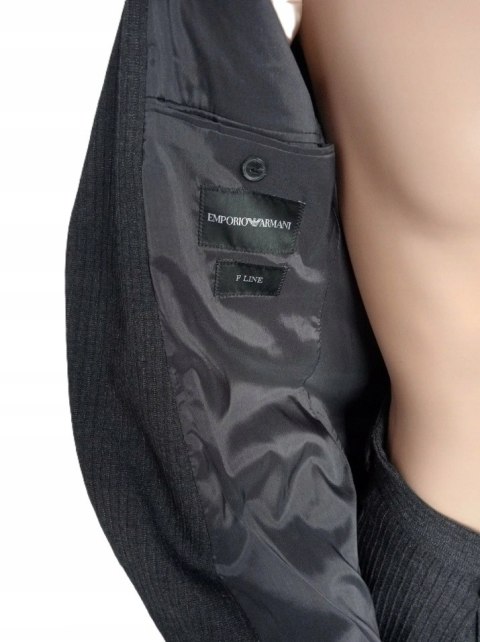 Garnitur męskie Emporio Armani Emporio 41552suit r. S WEŁNA szary