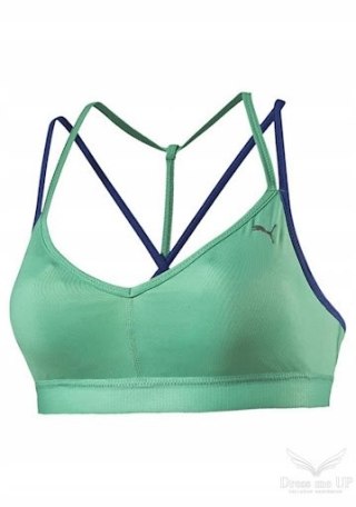 Zielony biustonosz sportowy Yogini Live Bra miętowy Puma r. M